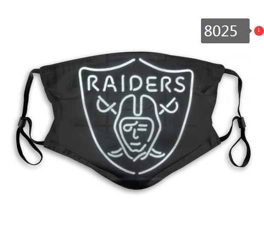 NFL 2020 Oakland Raiders #5 Dust mask with filter->soccer dust mask->Sports Accessory